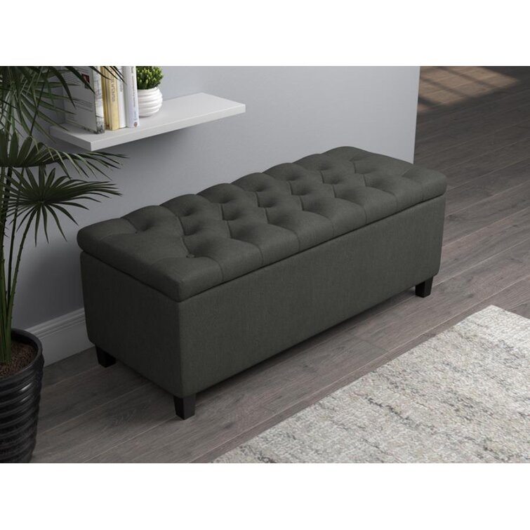 Latitude Run® Arnolda Upholstered Flip Top Storage Bench Wayfair